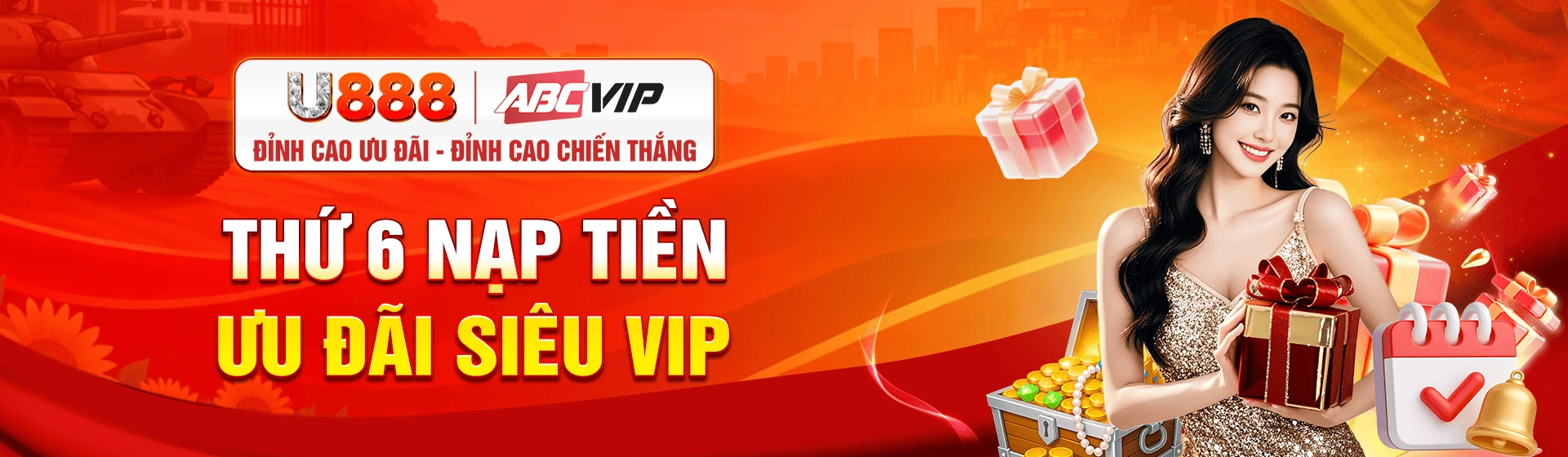 Banner giới thiệu U888 về casino, slot, bắn cá và giải trí trực tuyến